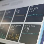 Monitor displaying a live metrics dashboard